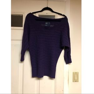 Off Shoulder Purple American Eagle Sweater